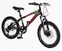 Велосипед 20 ST Corso «SPIRIT» ST-20316 сталь 12", (к-т SHIMANO) чорно-червоний фото westvelo.com