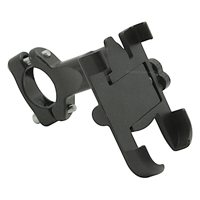 Тримач для телефону алюміній поворотний великий (мото-вело) фото westvelo.com