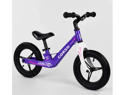 Велобіг 12 Corso надувні колеса, магнієва рама «ENERGY» 22709 фіолетовий