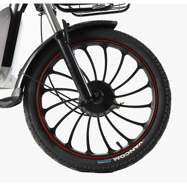Електровелосипед 20 ST Corso «FORTEX» FR-9523-4 сталь, 500W, акум 48V20AH, білий фото westvelo.com