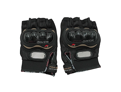 Мото рукавиці (M) "PRO BIKER" (MCS‑04) чорні (з відкритими пальцями )