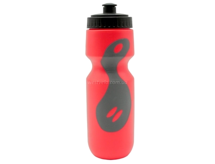 Фляга 650 ml, червоно-сіра, з гумовими вставками