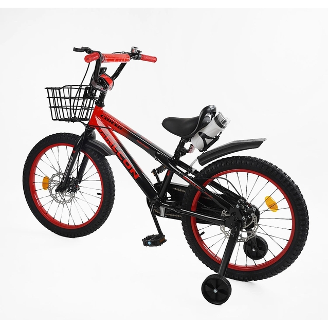 Дитячий велосипед 20 ST Corso «FALCON» FL-20365 дискові гальма, чорно-червоний фото westvelo.com