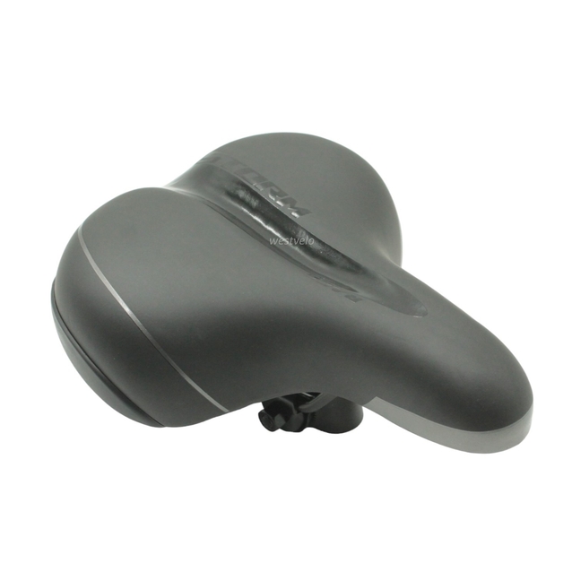 Сідло на пружинах № 831 "Storm" чорно-сіре фото westvelo.com