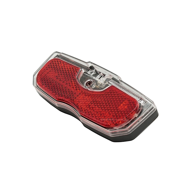 Мигалка + катафот (2в1), на два болти. на багажник, з батарейками фото westvelo.com