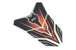Наклейка захисна на бак паливний "’RACING", чорно-помаранчева фото westvelo.com