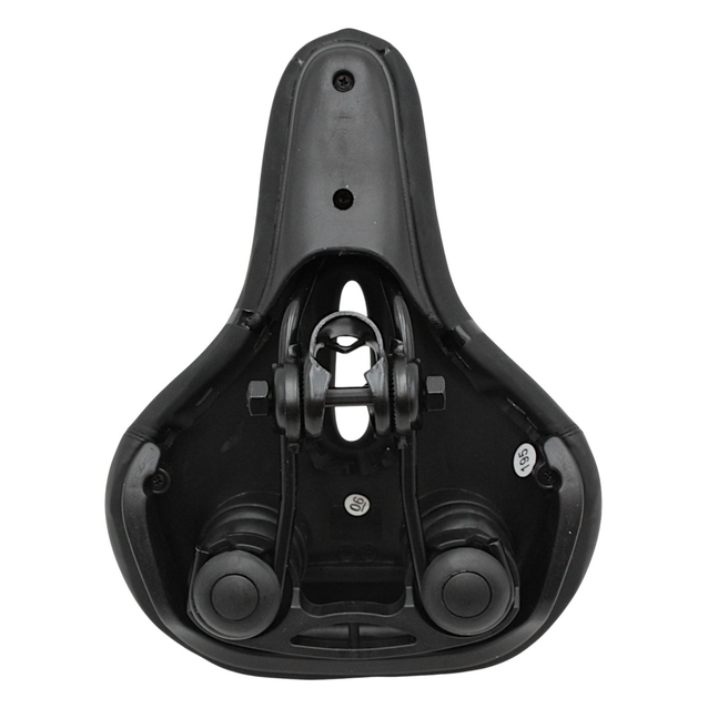Сідло на демпферах з отвором AVANTI № 189 GEL, чорне з крапками фото westvelo.com