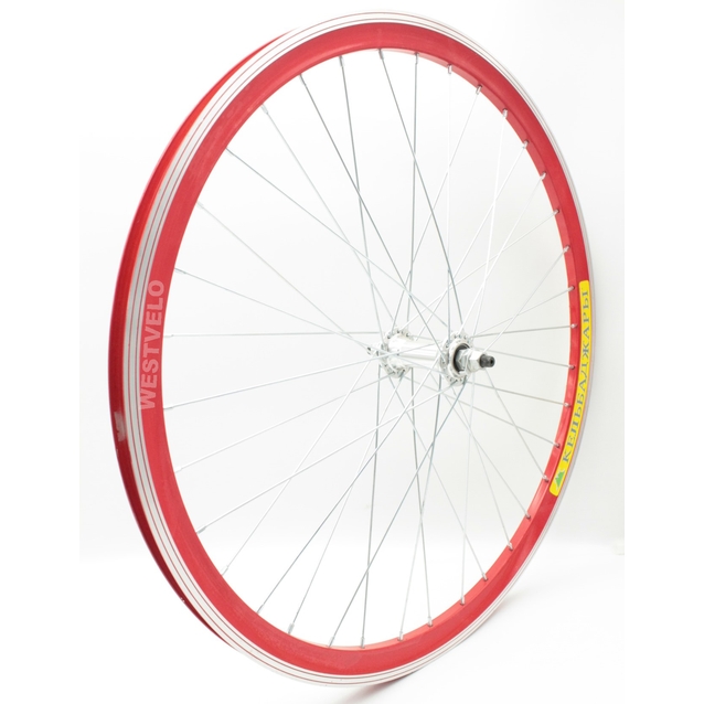 Колесо 26 перед, обід 2-ний червоний, втулка AL на промах фото westvelo.com
