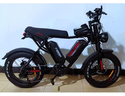 Електрофетбайк 20 ST Corso «VULCAN» L-70740 сталь, двигун 1200W, акумулятор 2х48V 18Ah літієвий, (к-т SHIMANO) чорний