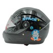 Мото шолом дитячий, закритий (L) "909", SPACE чорний глянцевий фото westvelo.com