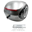 Кофр (багажник) для мотоцикла задній LIPAI (350х350х260) 32L сірий глянцевий, крапля фото westvelo.com