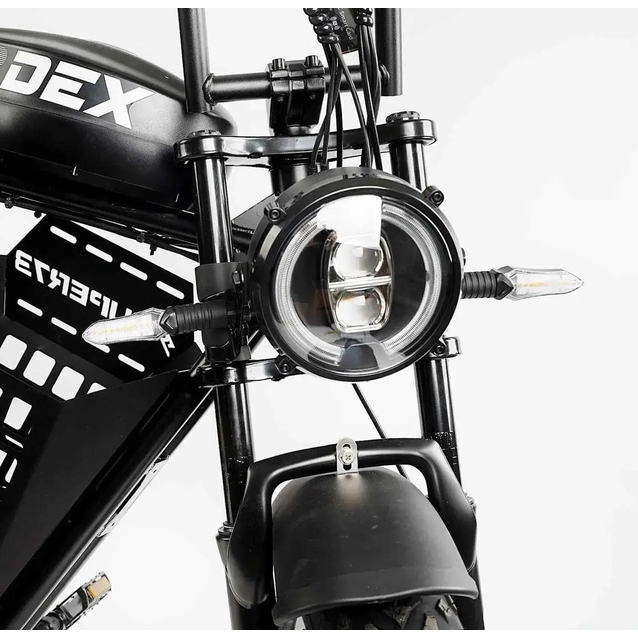 Електрофетбайк 20 ST Corso «DEX-73» DX-22530 сталь, двигун 1200W, акумулятор 48V23Ah літієвий, (к-т SHIMANO) чорний фото westvelo.com
