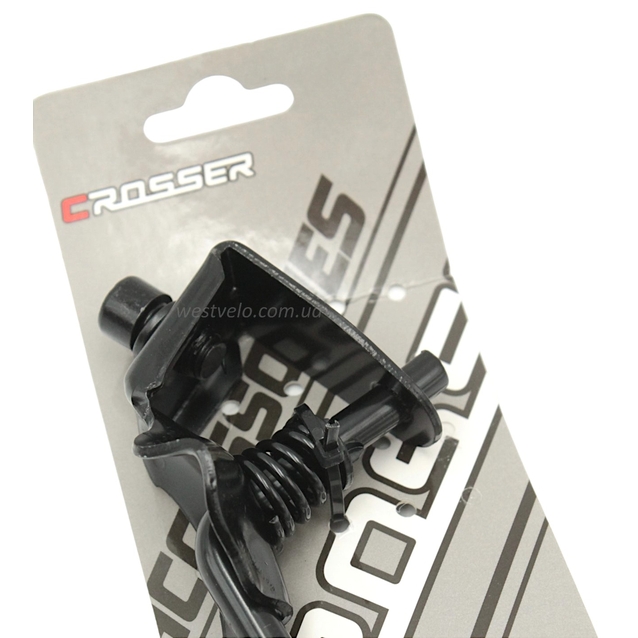 Підніжка 28-29 на центр сталева чорна CROSSER (L-300) фото westvelo.com