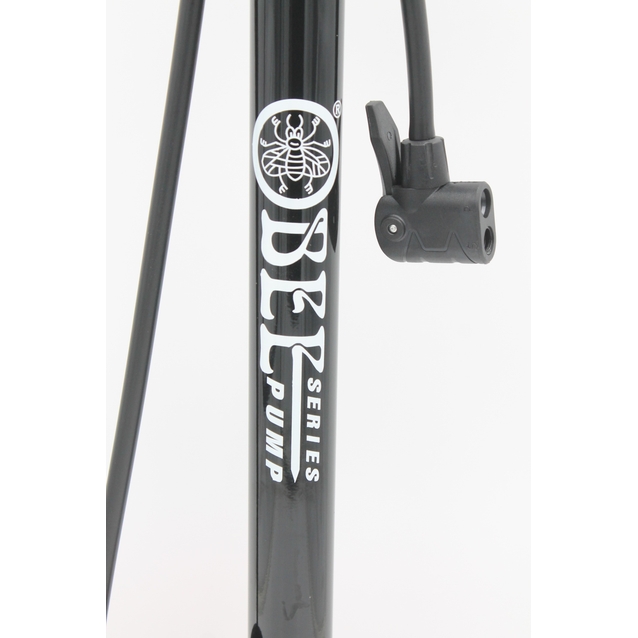 Насос авто з манометром BEE pump MAN металевий чорний, 2-ний наконечник (AV/FV) фото westvelo.com