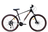 Велосипед 29 AL Corso «ENIGMA» NG-29747 алюміній 19", (к-т SHIMANO Alivio) вилка Santour гідравлічна, чорно-біло-коричневий фото westvelo.com