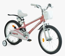 Дитячий велосипед 20 AL Corso «TAYGER» TG-45933 АЛЮМІНІЄВА рама пудрово-білий, ручне гальмо, дод. колеса, дзвоник, бутилочка