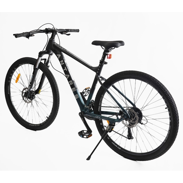 Велосипед 29 AL Corso «ANTARES» AR-29166 алюміній 19", (к-т SHIMANO) чорно-смарагдовий фото westvelo.com