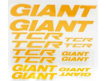 Наклейки GIANT TCR прозорий фон, жовті