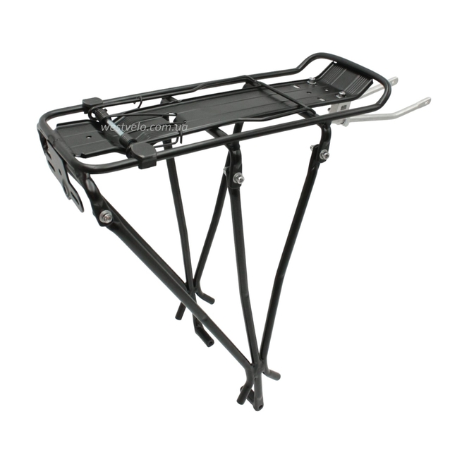 Багажник універсальний алюмінієвий чорний на три підпори збірний на болтах фото westvelo.com