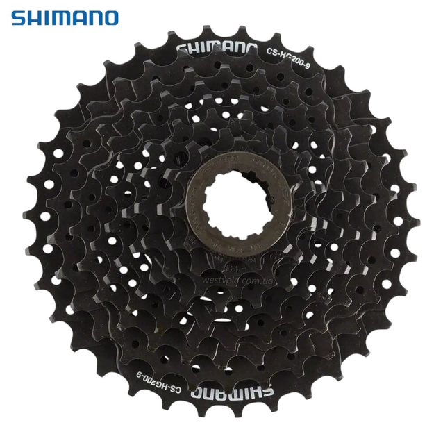 Касета 9 швидкостей SHIMANO ACERA чорна  HG-200 (11-32Т) фото westvelo.com