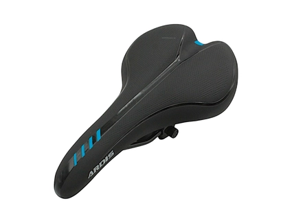 Сідло мтв ARDIS № 085, чорне з синіми смужками (270х150)