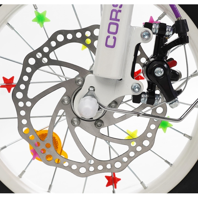 Дитячий велосипед 14 ST Corso «NICE» NC-14021 дискові гальма, фіолетовий фото westvelo.com