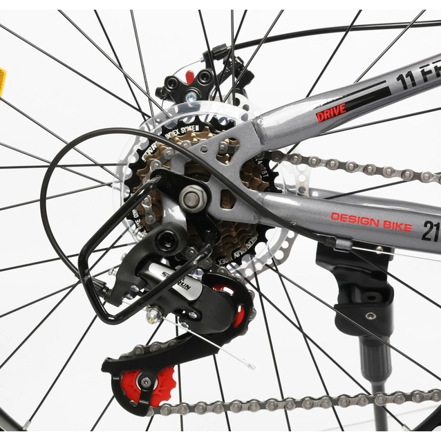 Велосипед 24 ST Corso «PATROL» PL-24500 сталь 11", (к-т SunRun) сірий фото westvelo.com