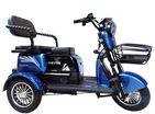 Трицикл Corso «OSTIN PRO» SN-306914, двигун 1200W, акумулятор 72V 28Ah графеновий, синій + 1 ящик. акум, колеса 10" фото westvelo.com