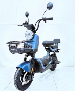 Електроскутер Corso «RAVEN» RN-714482 двигун 800W, акумулятор 60V/20Ah графеновий, синій, колеса 10" + 1 ящик. акум