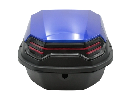 Кофр (багажник) для мотоцикла задній ROBIK 48 (390х390х290) 48L "JSBM" глянцевий, синій