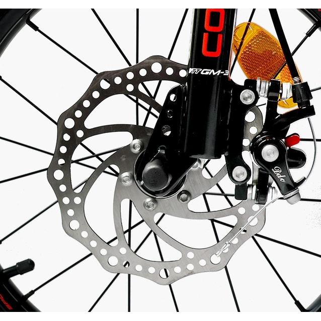 Дитячий велосипед 16 AL Corso «TAYGER»  TG-15044 алюмінієва рама, дискові гальма, чорно-червоний фото westvelo.com