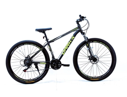 Велосипед 29 AL Corso «DARK-X» DX-29179 алюміній 17", (к-т SHIMANO) графітово-жовтий