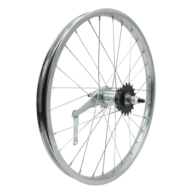 Колесо 20 зад, обід нікель, спиця 2мм, вт. Falcon + к-т.з фліпером. фото westvelo.com