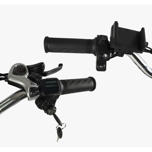 Електровелосипед 24 ST Corso «ROCCO» RC-20515 сталь, двигун 500W, акумулятор 48V20AH літієвий, чорний фото westvelo.com