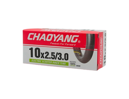 Камера 10 кривий ніпель CHAOYANG 2.50/3.00 CR202(60°x90°) (на електросамокат)