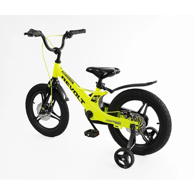 Дитячий велосипед 16 MG Corso «REVOLT» MG-16480, магнієва рама, жовтий фото westvelo.com