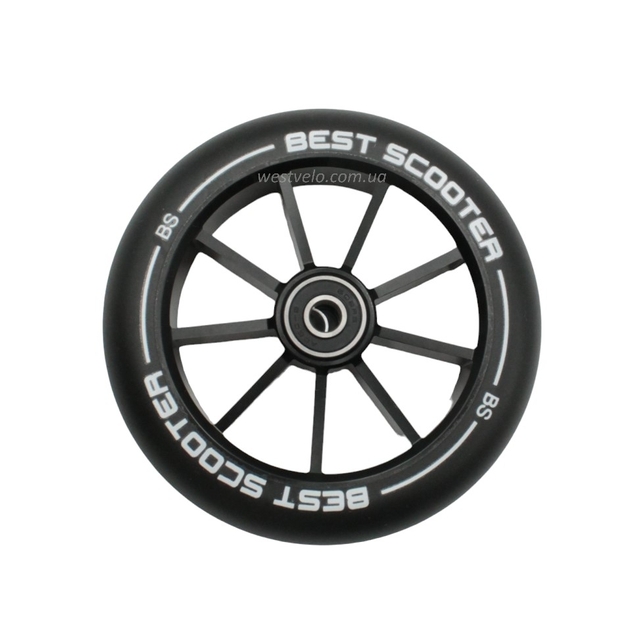 Колесо трюкового самоката "Best Scooter" (471) AL. Ø120мм, поліуретан, чорний фото westvelo.com