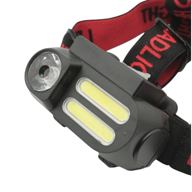 Ліхтар налобний на usb зарядку, BL-611 фото westvelo.com