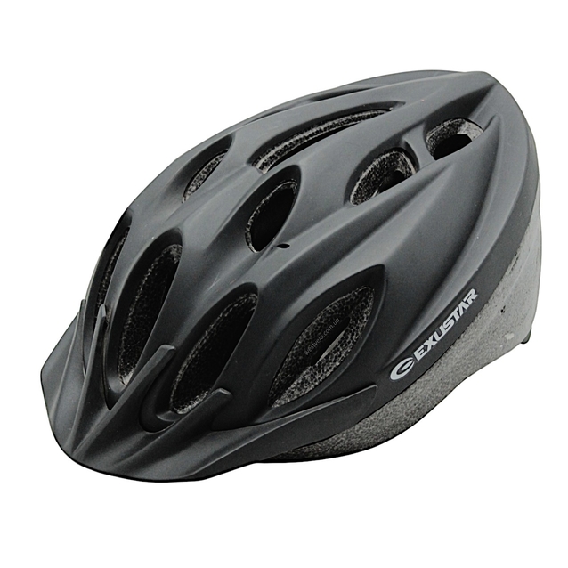 Вело шолом (S/M) ExustAR синьо-чорний та чорний матовий фото westvelo.com