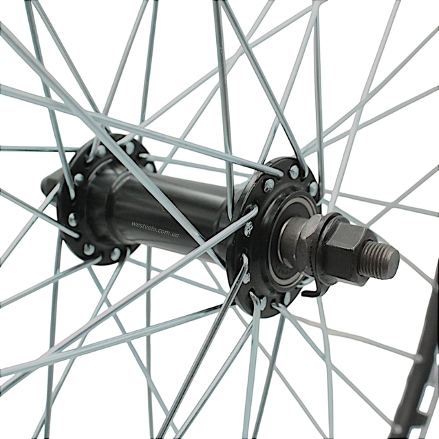 Колесо 28-29 перед, обід 2-ний чорний, втулка AL. SHUNFENG, на промах чорна фото westvelo.com