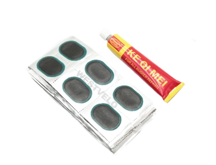 Латки + клей RS 48 овальні (чорні) KEQIMEI