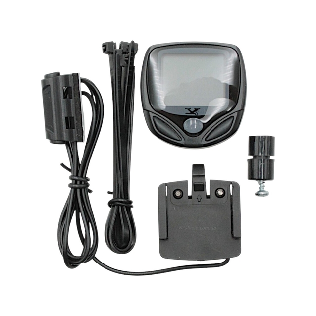 Велокомп'ютер YS-268А (15 functions) сірий фото westvelo.com