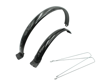 Крила 26 сталеві чорні з доточкою