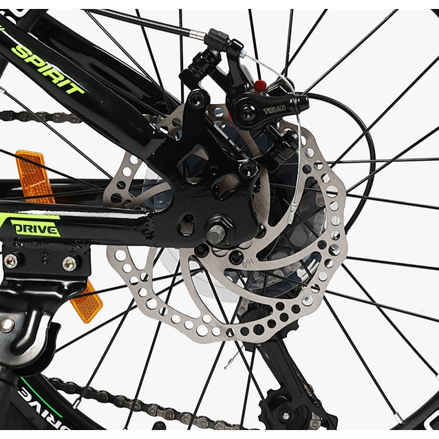 Велосипед 20 ST Corso «SPIRIT» ST-53088 сталь 11", (к-т SHIMANO) чорно-салатовий фото westvelo.com