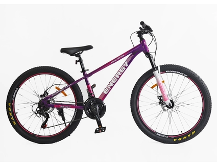 Велосипед 26 ST Corso «ENERGY» EN-26655 сталь 13", (к-т SHIMANO) фіолетово-рожевий