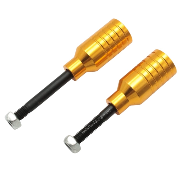 Пеги трюкового самоката AL. анодовані, золотий, L-5.5 см (5099) фото westvelo.com