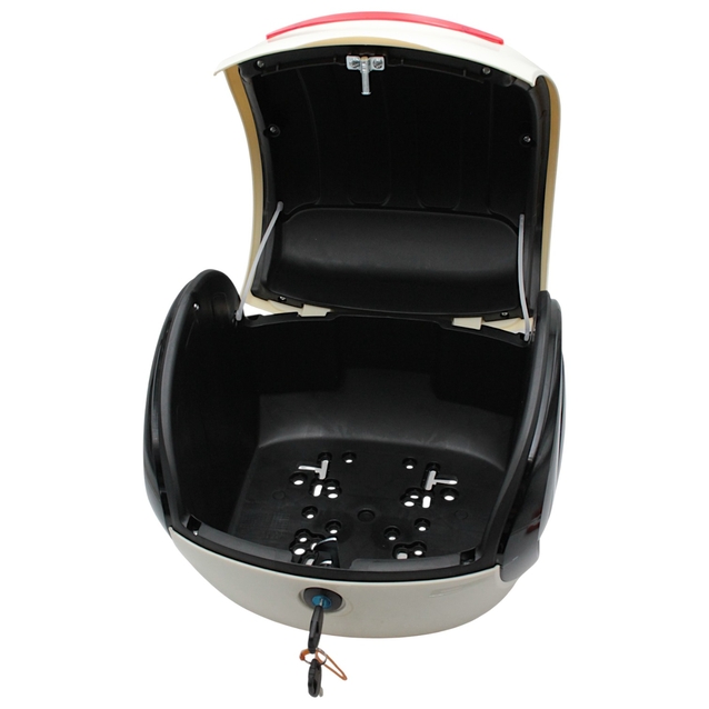 Кофр (багажник) для мотоцикла задній LIPAI (350х350х260) 32L слонова кістка, крапля фото westvelo.com