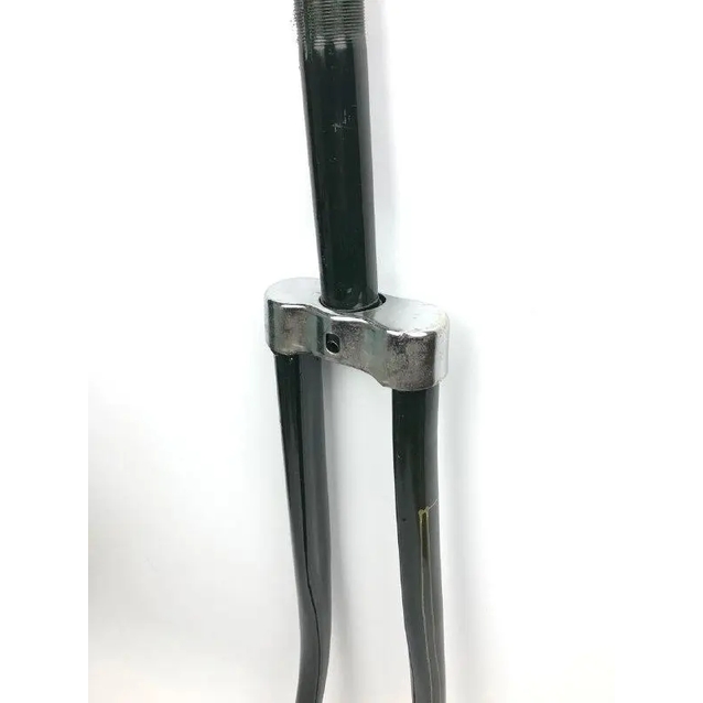 Вилка 28 ХВЗ сталева, чорна з плечиками нікельними шток L-230mm р.з L-105mm фото westvelo.com