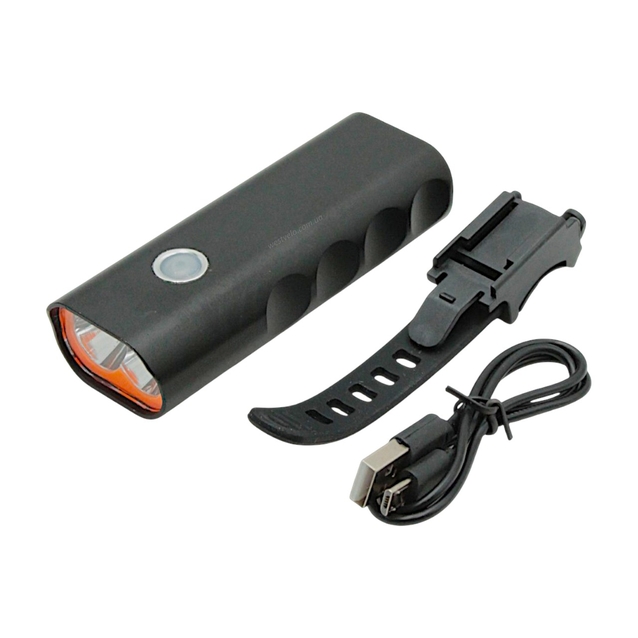 Фара usb AL корпус, №26, 2 LED (400lm) (1800 mAh) micro USB фото westvelo.com
