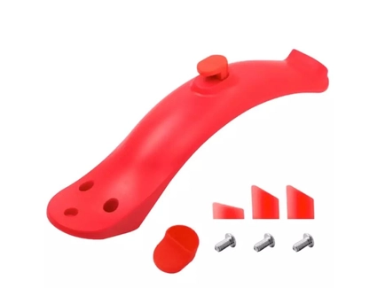 Крило заднє «XIAOMI» M365, на 3 болти (кріплення зверху), червоне, для електросамоката